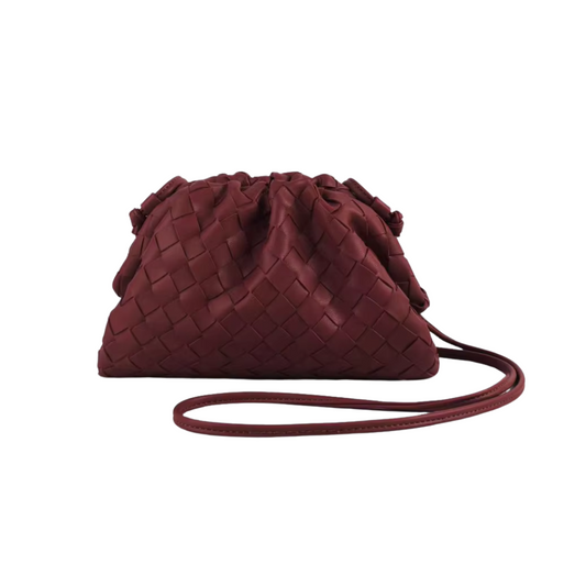 Burgundy Pouch Bag